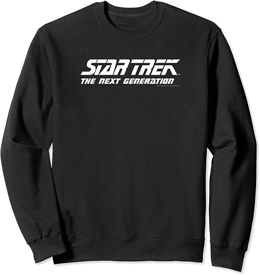 Star Trek Next Generation Classic Logo Sweatshirt Amazon.co.uk Fashion